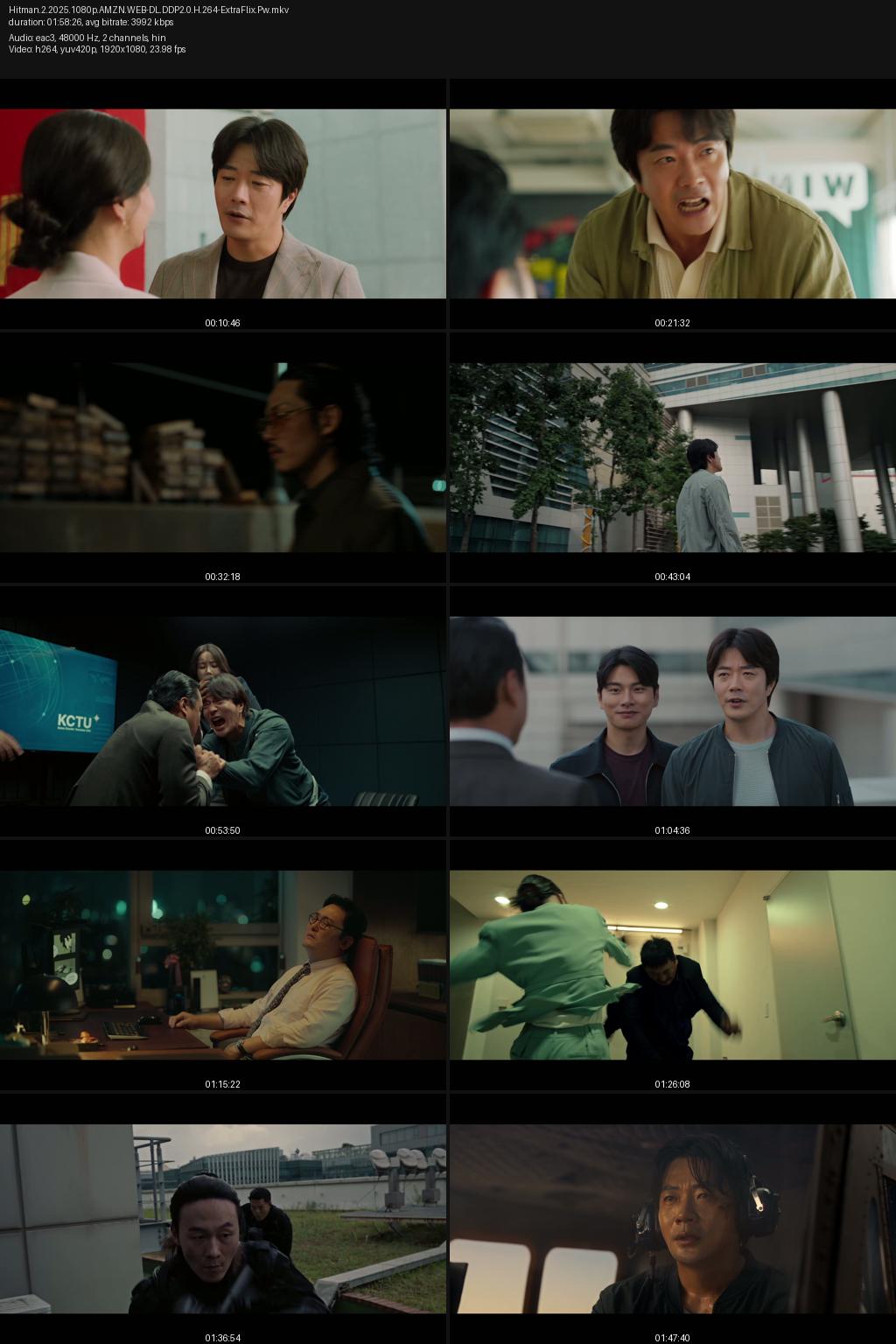 Hitman 2 (2025) [Hindi-Korean] 1080p 720p 480p Amazon WEB-DL ESub Screenshots