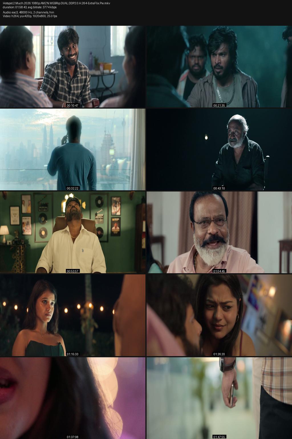 Hotspot 2 Much (2026) [Hindi-Tamil] 4K 2160p 1080p 720p 480p Amazon WEB-DL ESub Screenshots