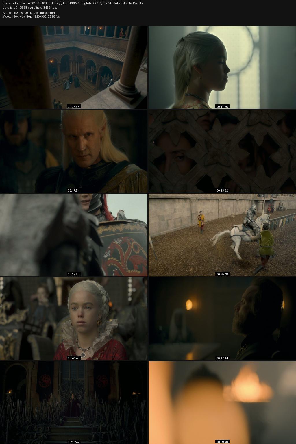 House of the Dragon Season 1 (2022) [Hindi-English] 1080p 720p 480p BluRay ESubs Screenshots