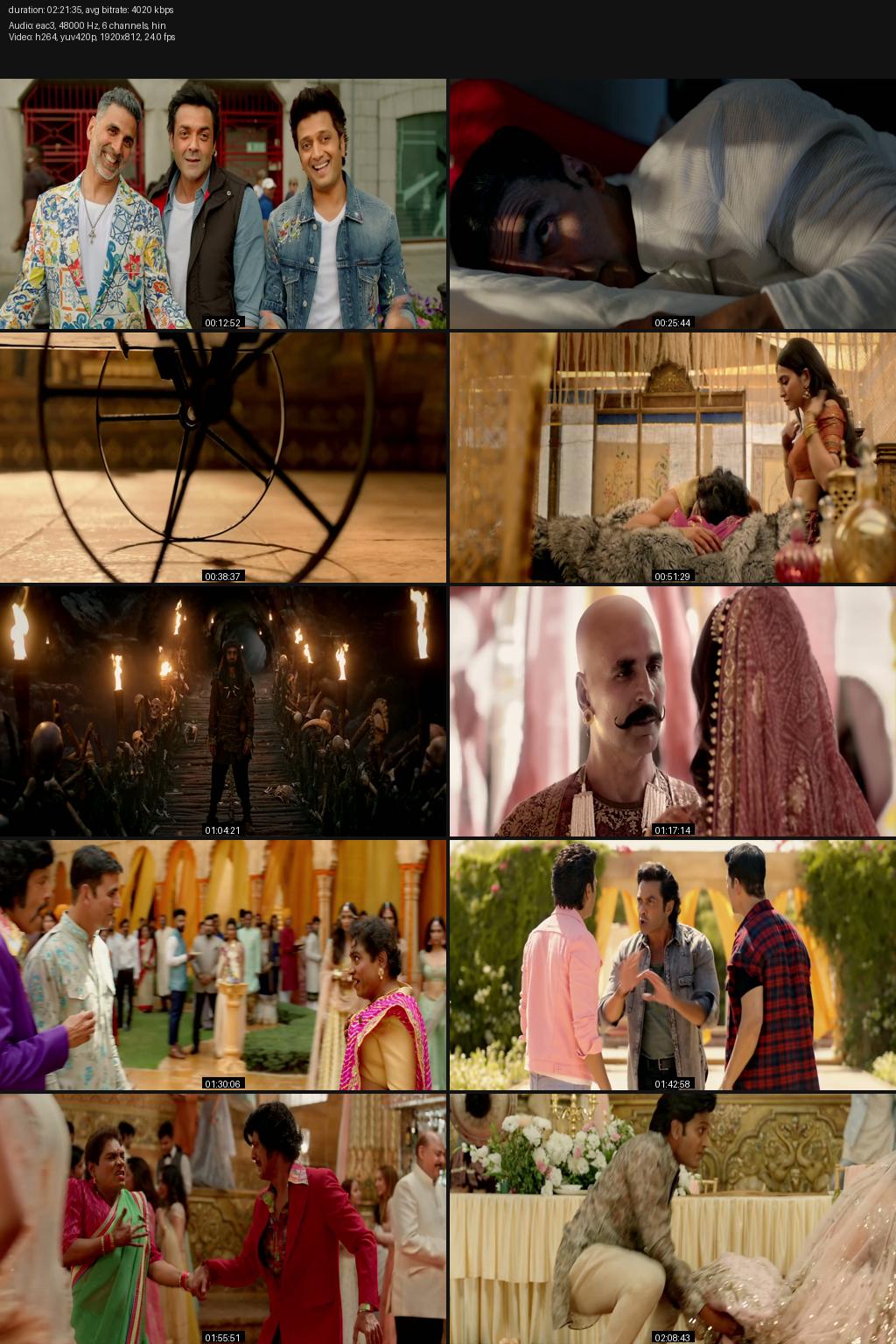 Housefull 4 (2019) Hindi 1080p 720p 480p GooglePlay WEBRip ESub Screenshots