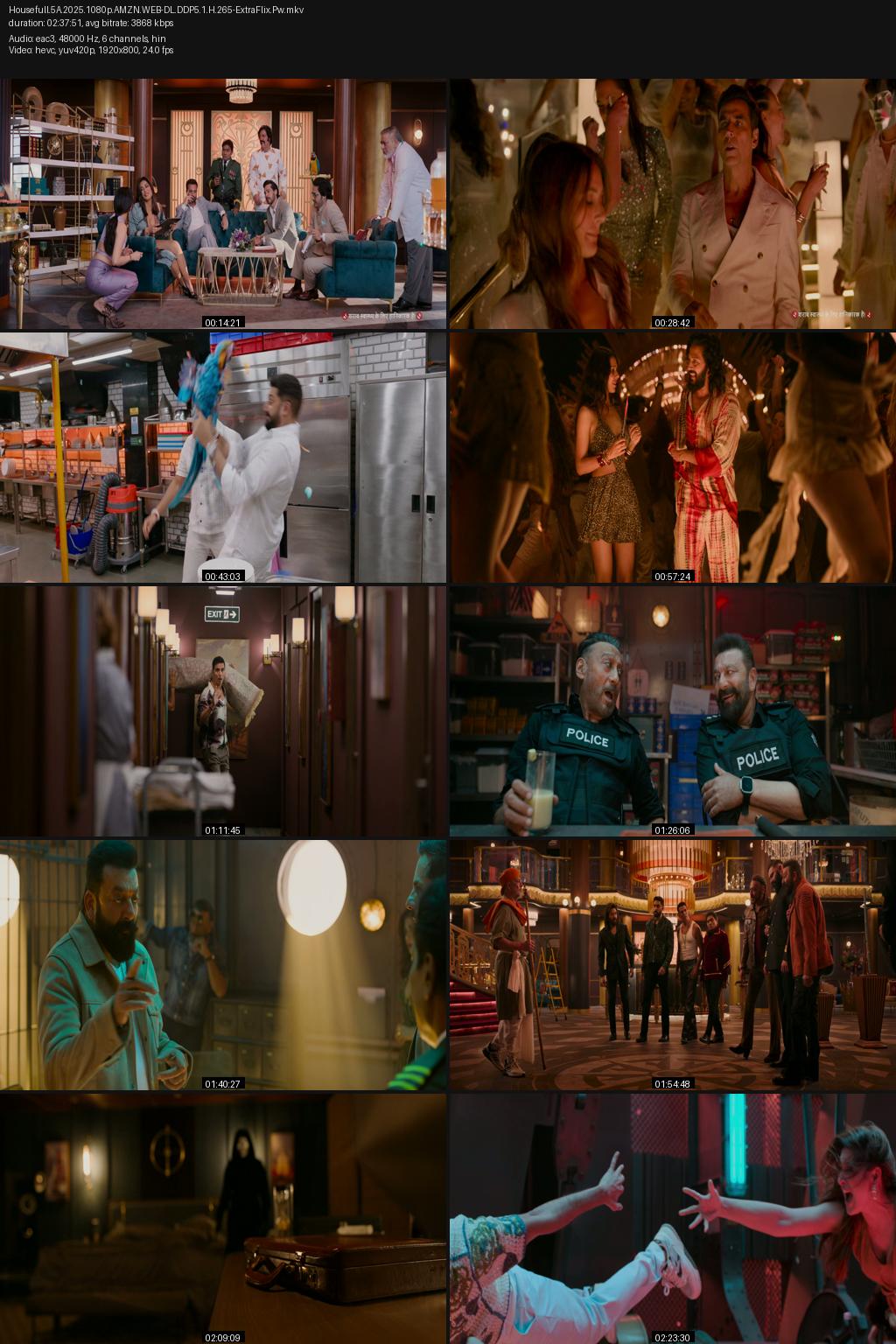Housefull 5A (2025) Hindi 4K 2160p 1080p 720p 480p Amazon WEB-DL ESub Screenshots