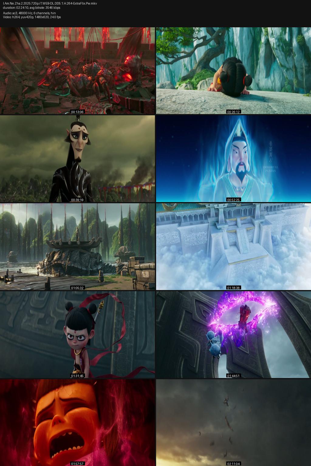 Ne Zha 2 (2025) [Hindi-Chinese] 4K 2160p 1080p 720p 480p iTunes WEB-DL ESub Screenshots