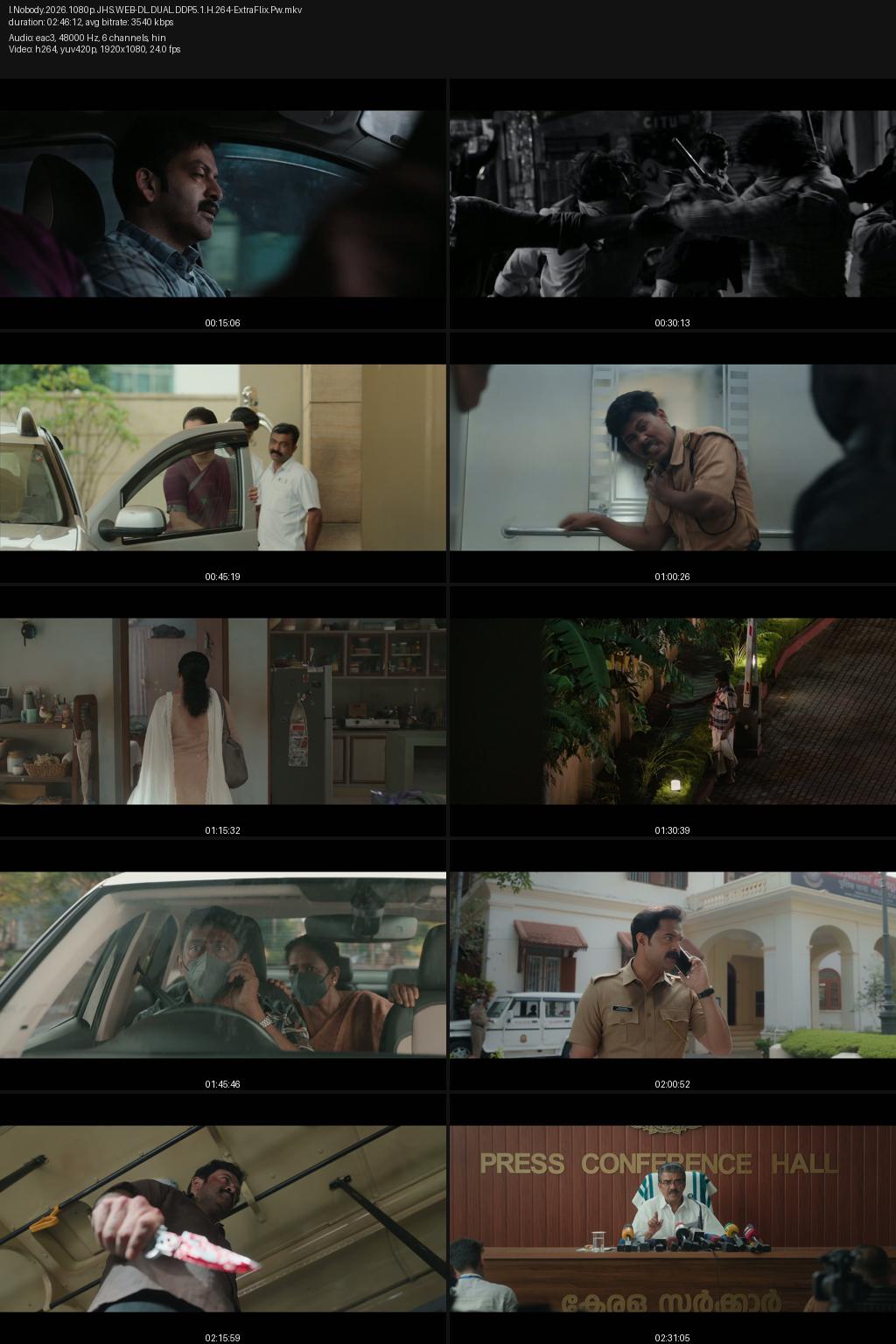 I, Nobody (2026) [Hindi-Malayalam] 4K 2160p 1080p 720p 480p JioHotstar WEB-DL ESub Screenshots