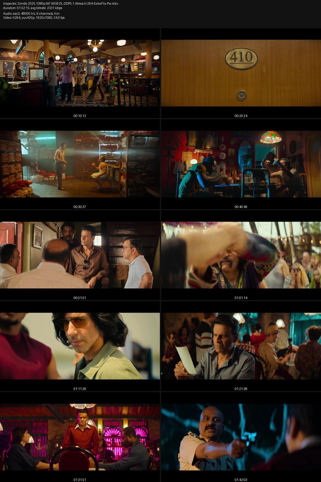 Inspector Zende (2025) Hindi 4K 2160p 1080p 720p 480p Netflix WEB-DL ESub Screenshots