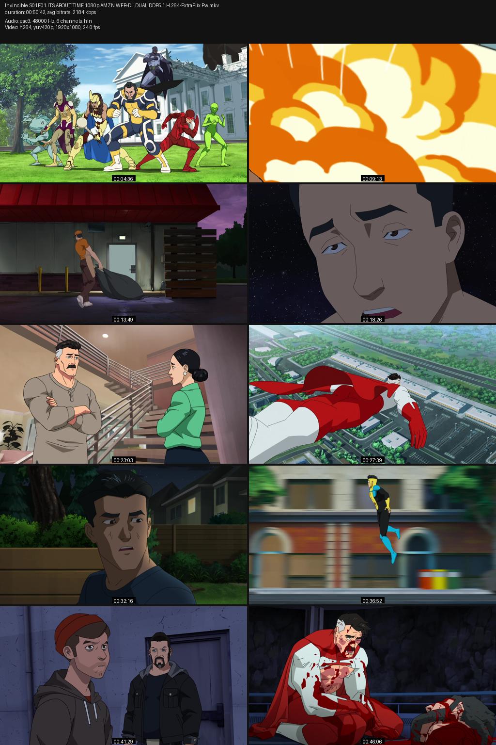Invincible Season 1 (2021) [Hindi-English] 1080p 720p 480p Amazon WEB-DL ESub Screenshots