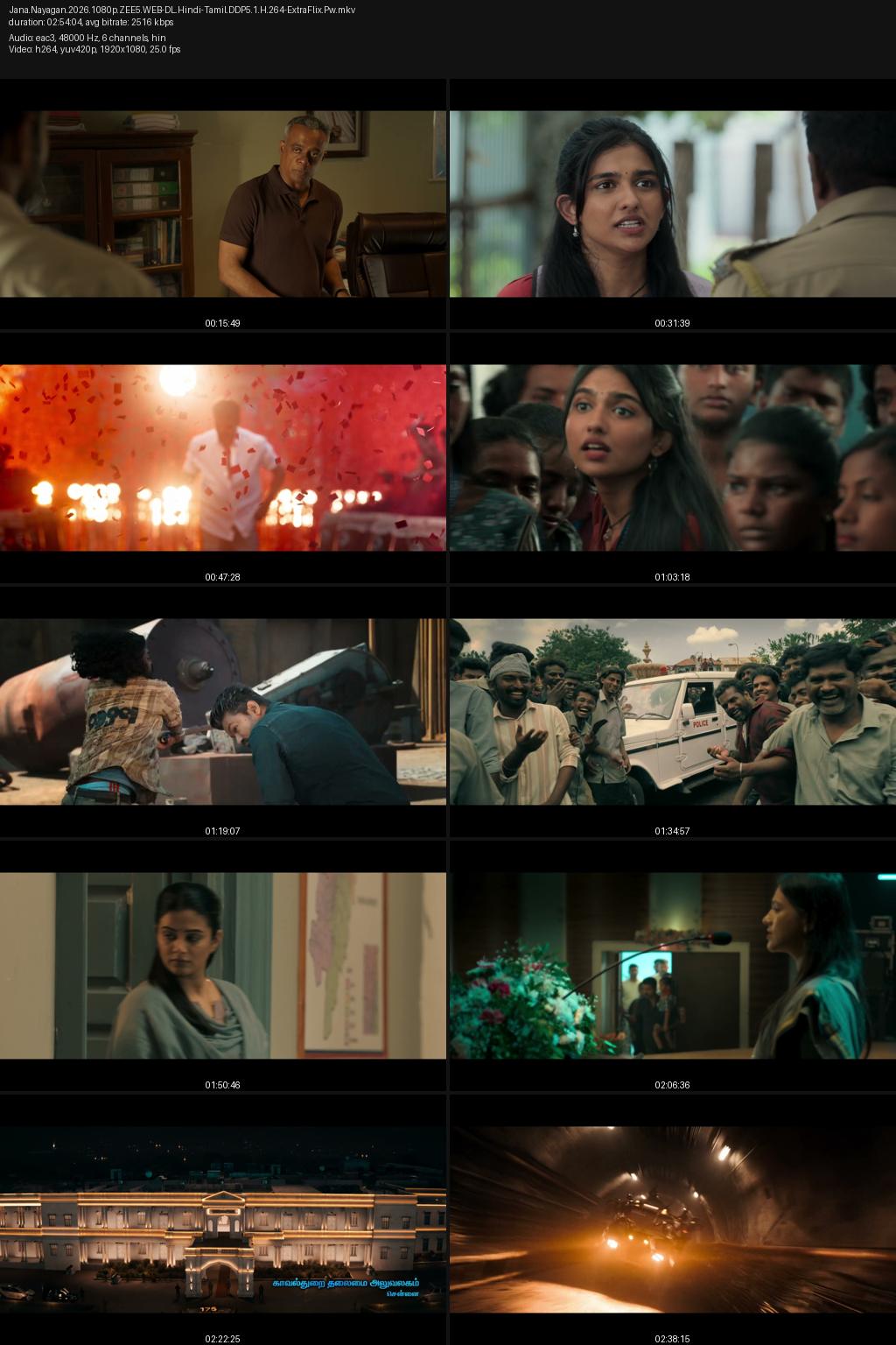 Jana Nayagan (2026) [Hindi-Tamil] UNCUT 4K 2160p 1080p 720p 480p ZEE5 WEB-DL ESub Screenshots