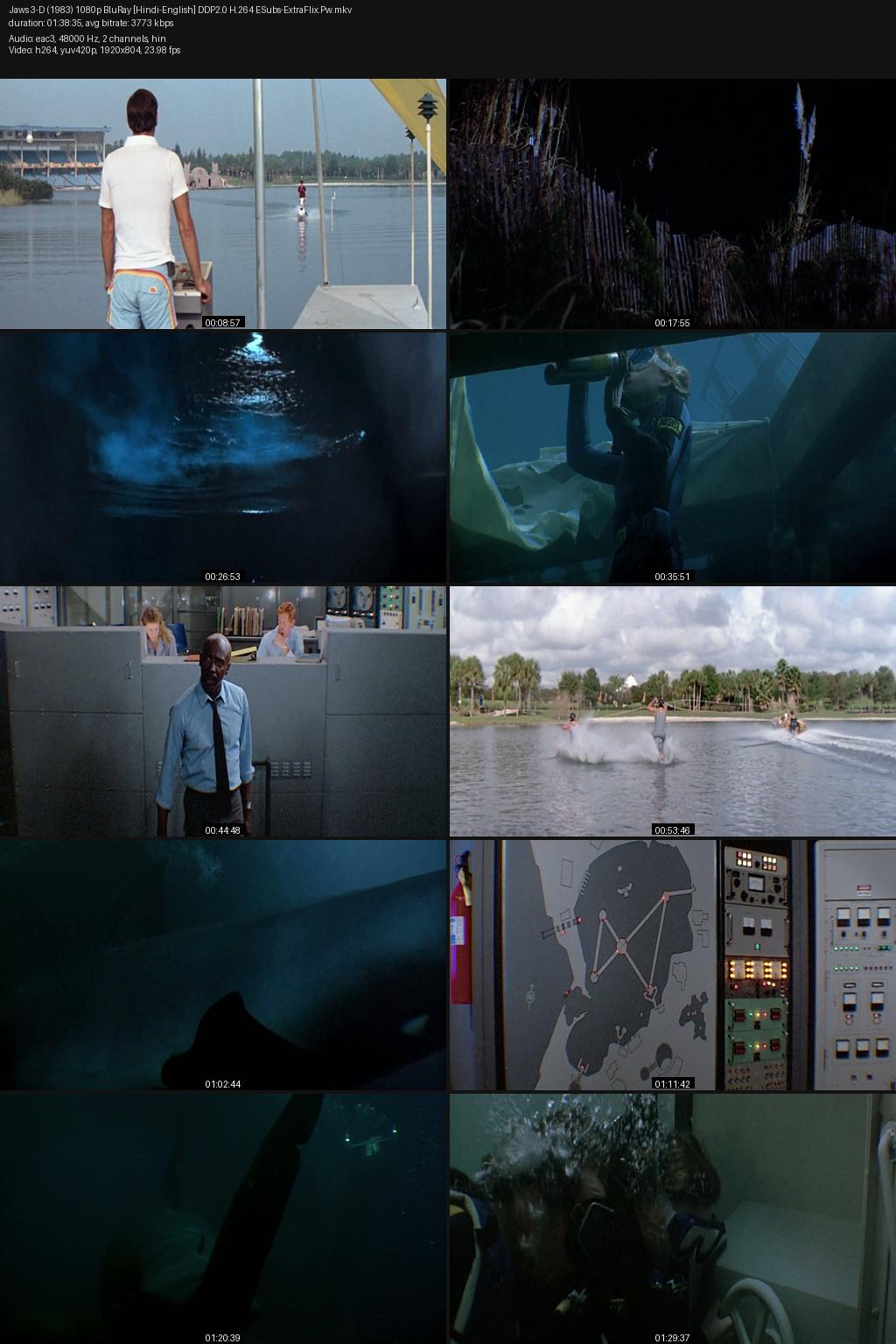 Jaws 3-D (1983) [Hindi-English] 1080p 720p 480p BluRay ESubs Screenshots