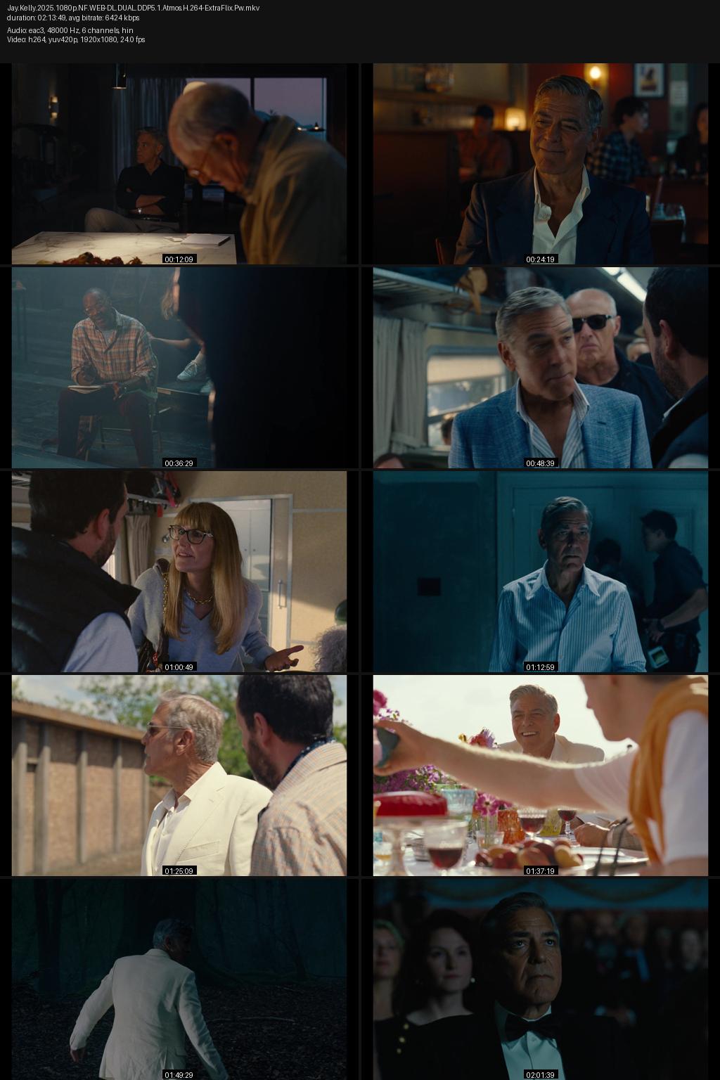 Jay Kelly (2025) [Hindi-English] 1080p 720p 480p Netflix WEB-DL ESubs Screenshots