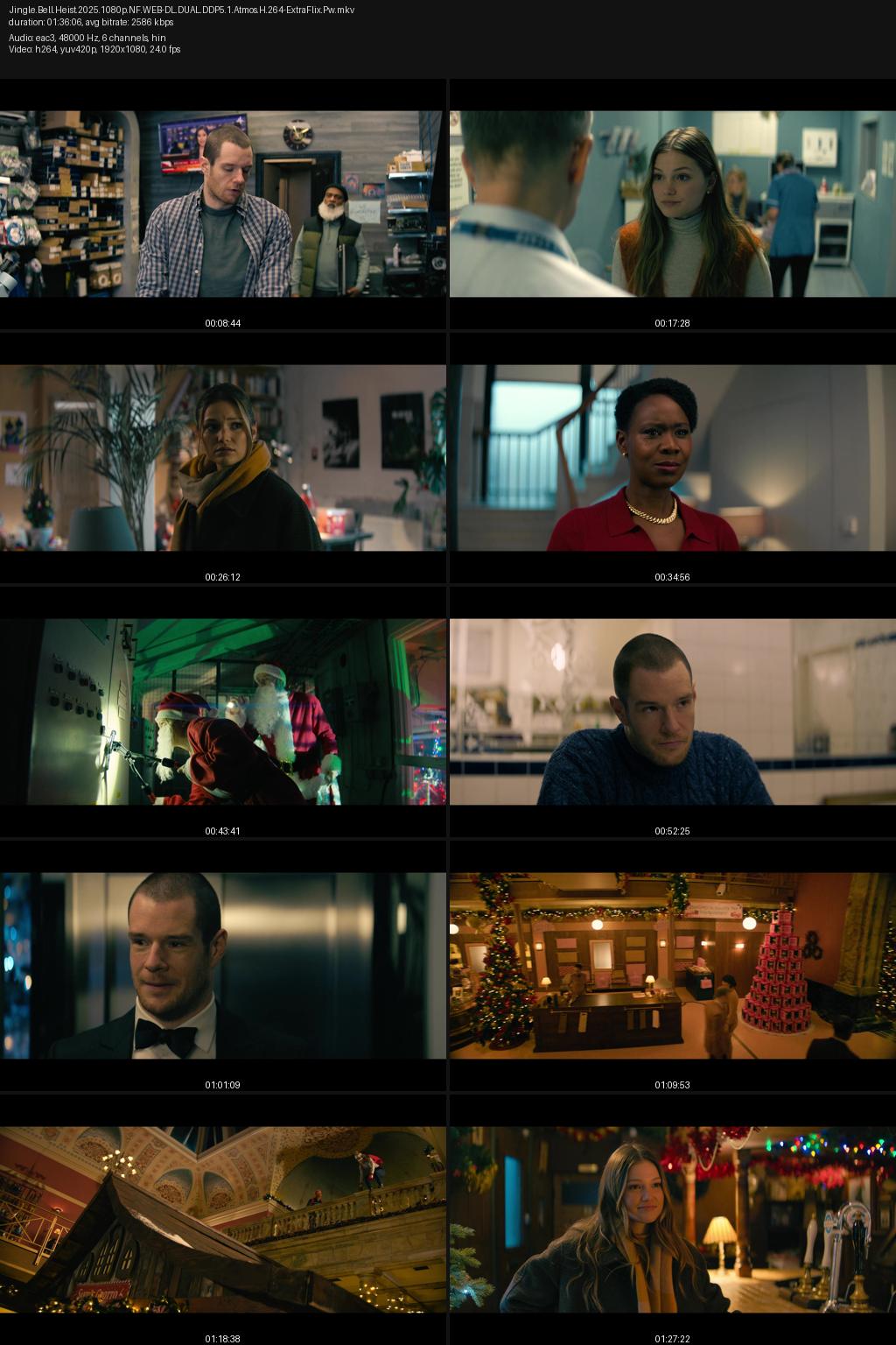 Jingle Bell Heist (2025) [Hindi-English] 4K 2160p 1080p 720p 480p Netflix WEB-DL ESubs Screenshots