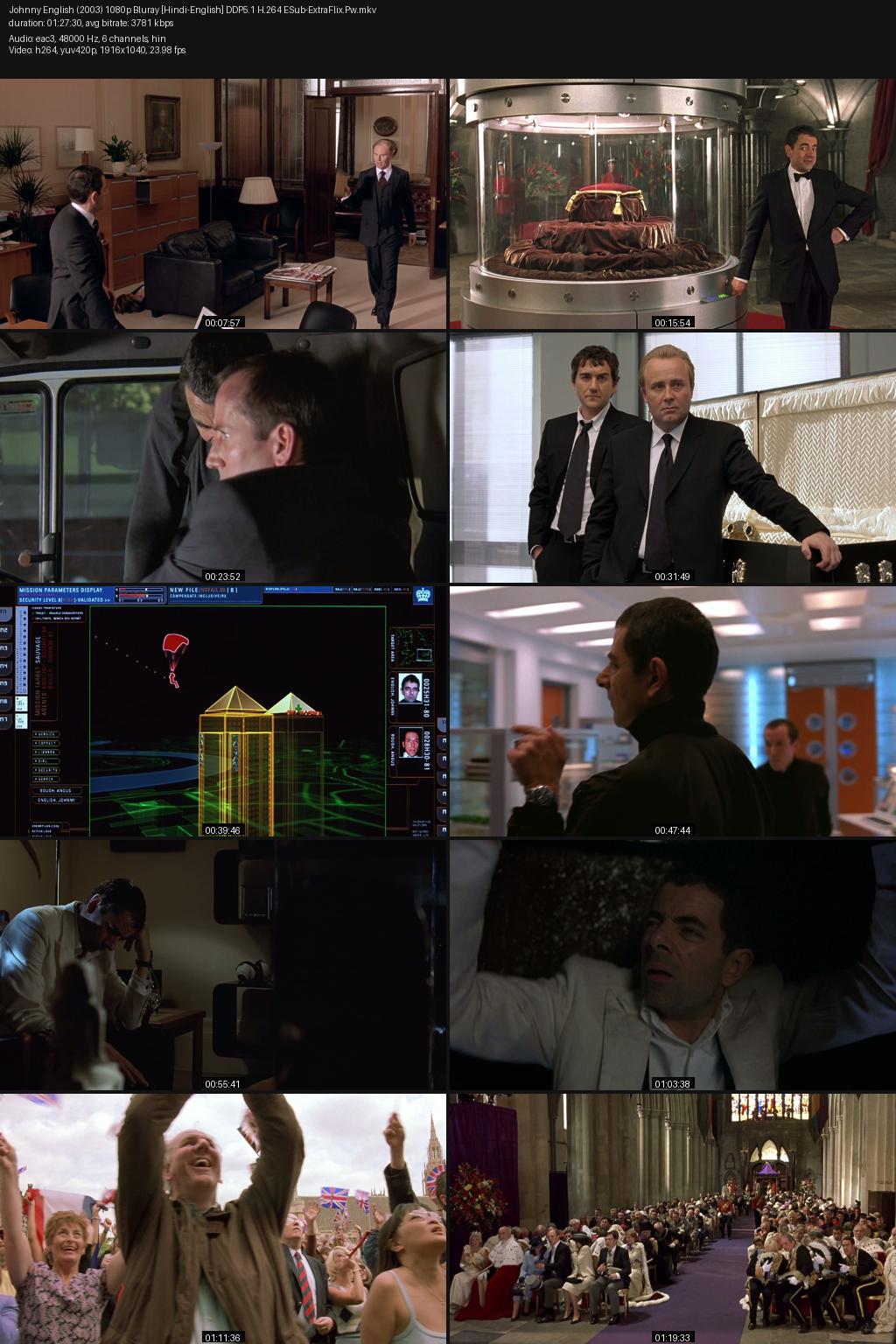 Johnny English (2003) [Hindi-English] 1080p 720p 480p BluRay ESub Screenshots