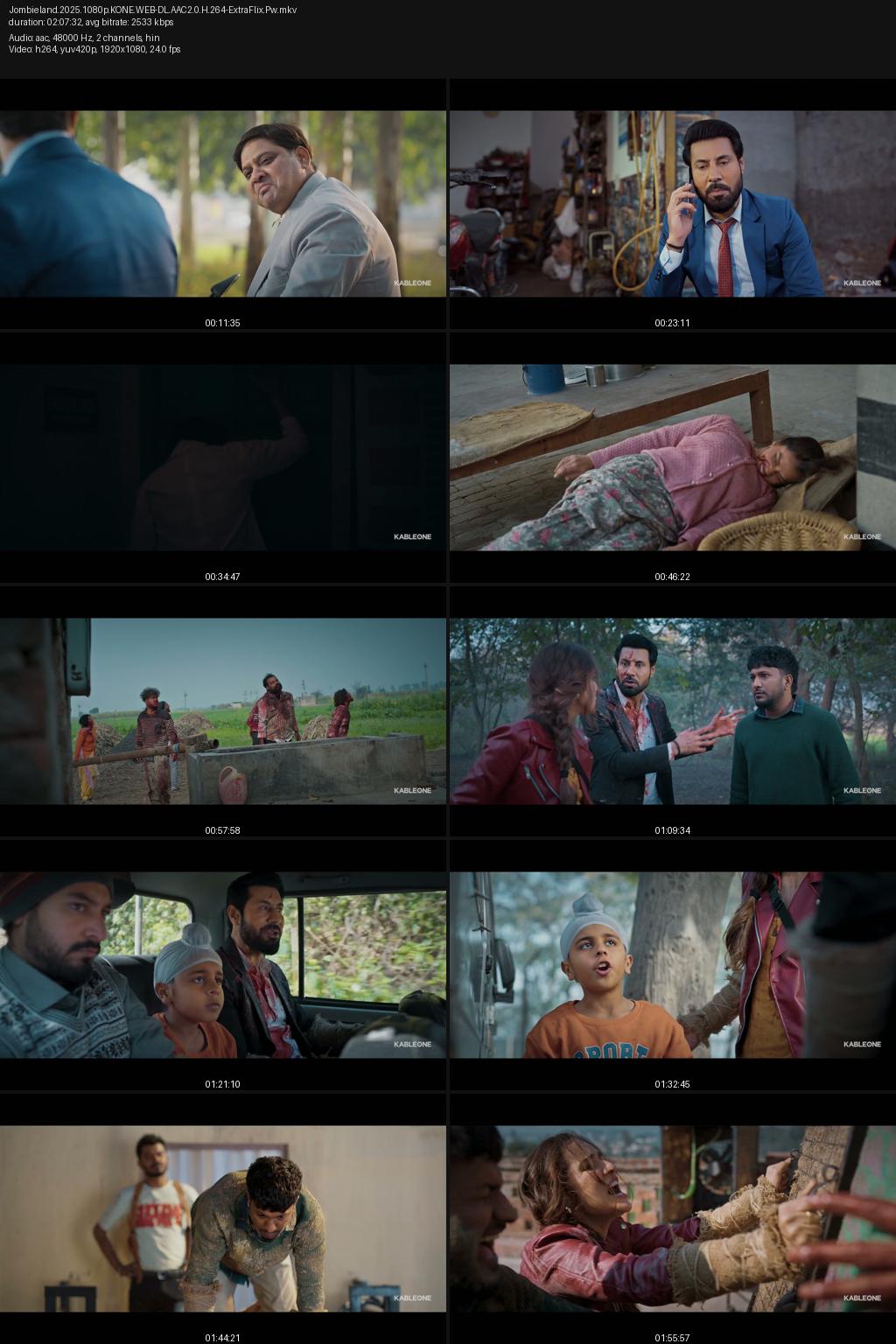 Jombieland (2025) [Hindi-Punjabi] 1080p 720p 480p KableOne WEB-DL ESub Screenshots
