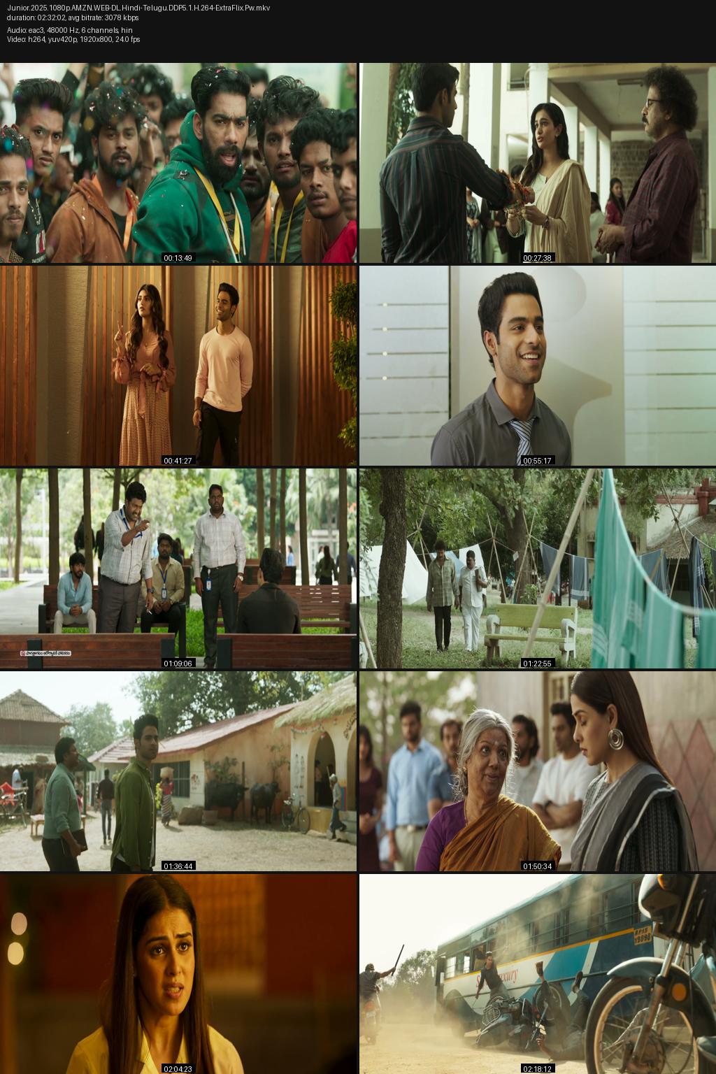 Junior (2025) [Hindi-Telugu] UNCUT 1080p 720p 480p Amazon WEB-DL ESub Screenshots