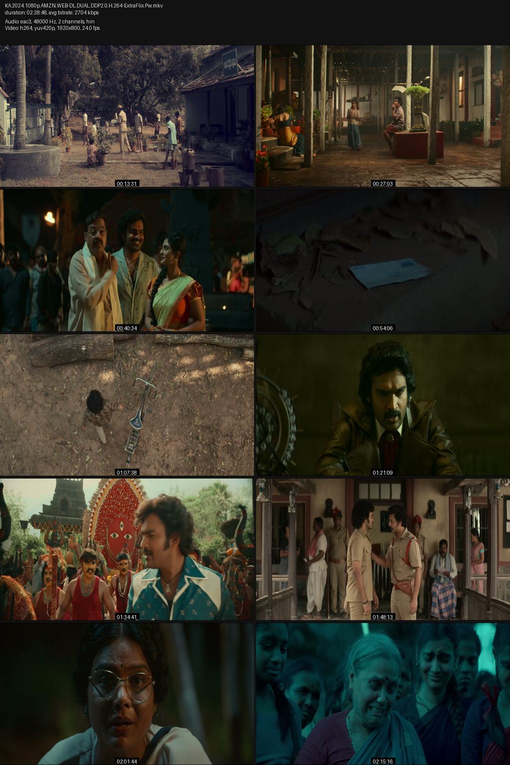 KA (2024) [Hindi-Telugu] UNCUT 1080p 720p 480p Amazon WEB-DL ESub Screenshots