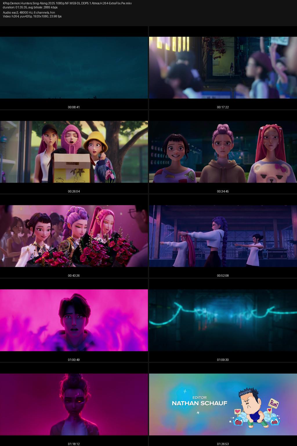 KPop Demon Hunters – Sing-Along (2025) [Hindi-English] 1080p 720p 480p Netflix ESubs Screenshots