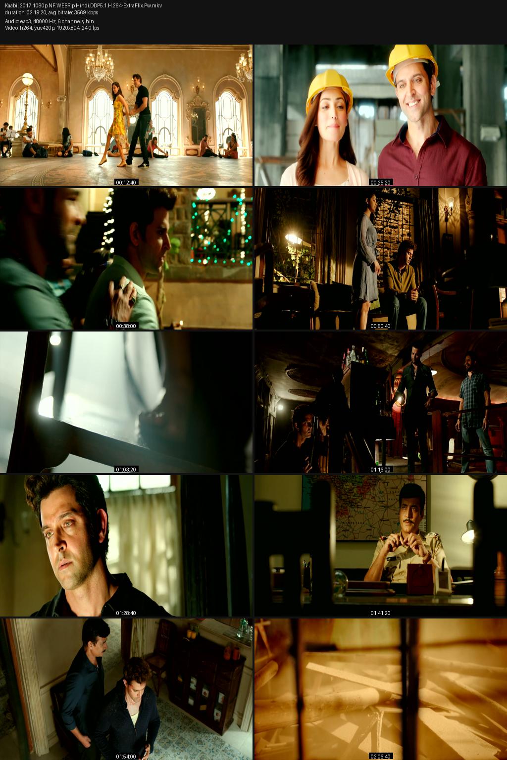 Kaabil (2017) [Hindi] 1080p 720p 480p Netflix WEBRip ESub Screenshots