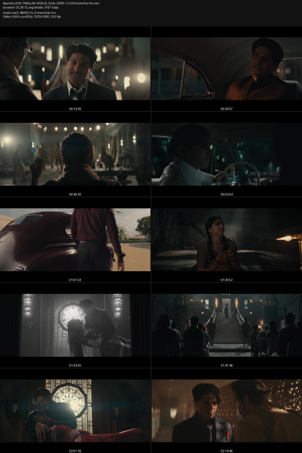 Kaantha (2025) [Hindi-Tamil] 4K 2160p 1080p 720p 480p Netflix WEB-DL ESub Screenshots