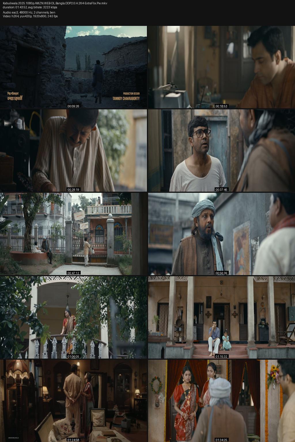 Kabuliwala (2023) [Bengali] 1080p 720p 480p Amazon WEB-DL ESub Screenshots