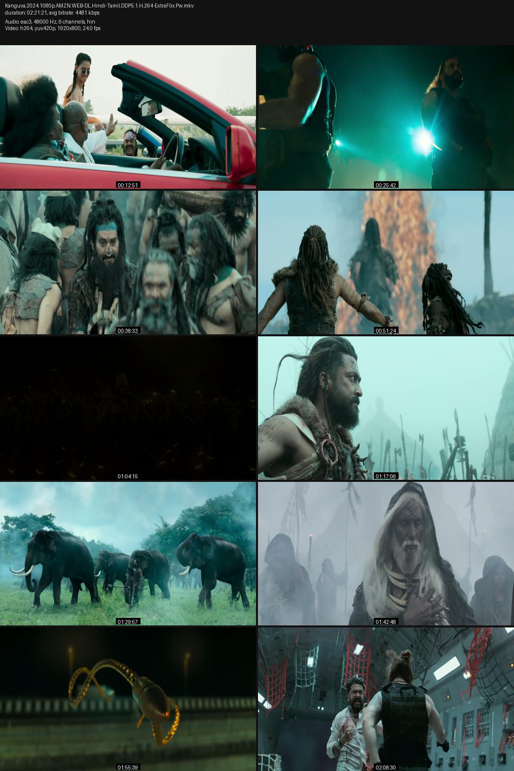 Kanguva (2024) [Hindi-Tamil] UNCUT 4K 2160p 1080p 720p 480p Amazon WEB-DL ESub Screenshots
