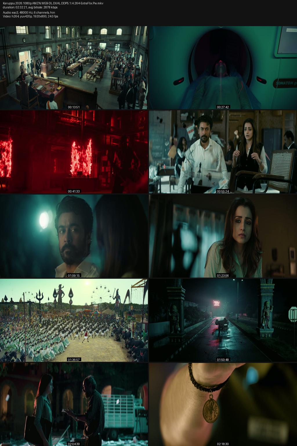Karuppu (2026) [Hindi-Tamil] 4K 2160p 1080p 720p 480p Amazon WEB-DL ESub Screenshots