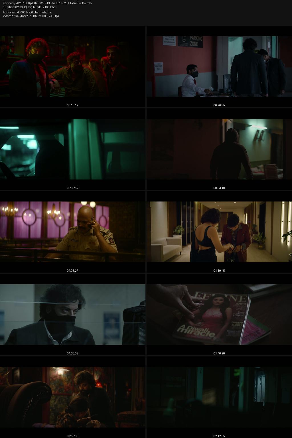 Kennedy (2023) [Hindi] 4K 2160p 1080p 720p 480p LetterBoxed WEB-DL ESub Screenshots