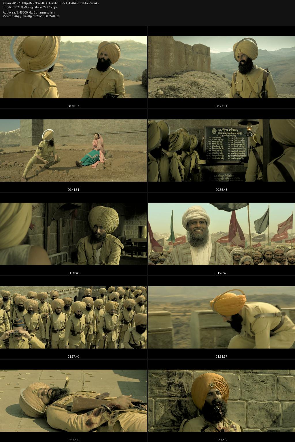 Kesari (2019) [Hindi] 4K 2160p 1080p 720p 480p Amazon WEB-DL ESub Screenshots