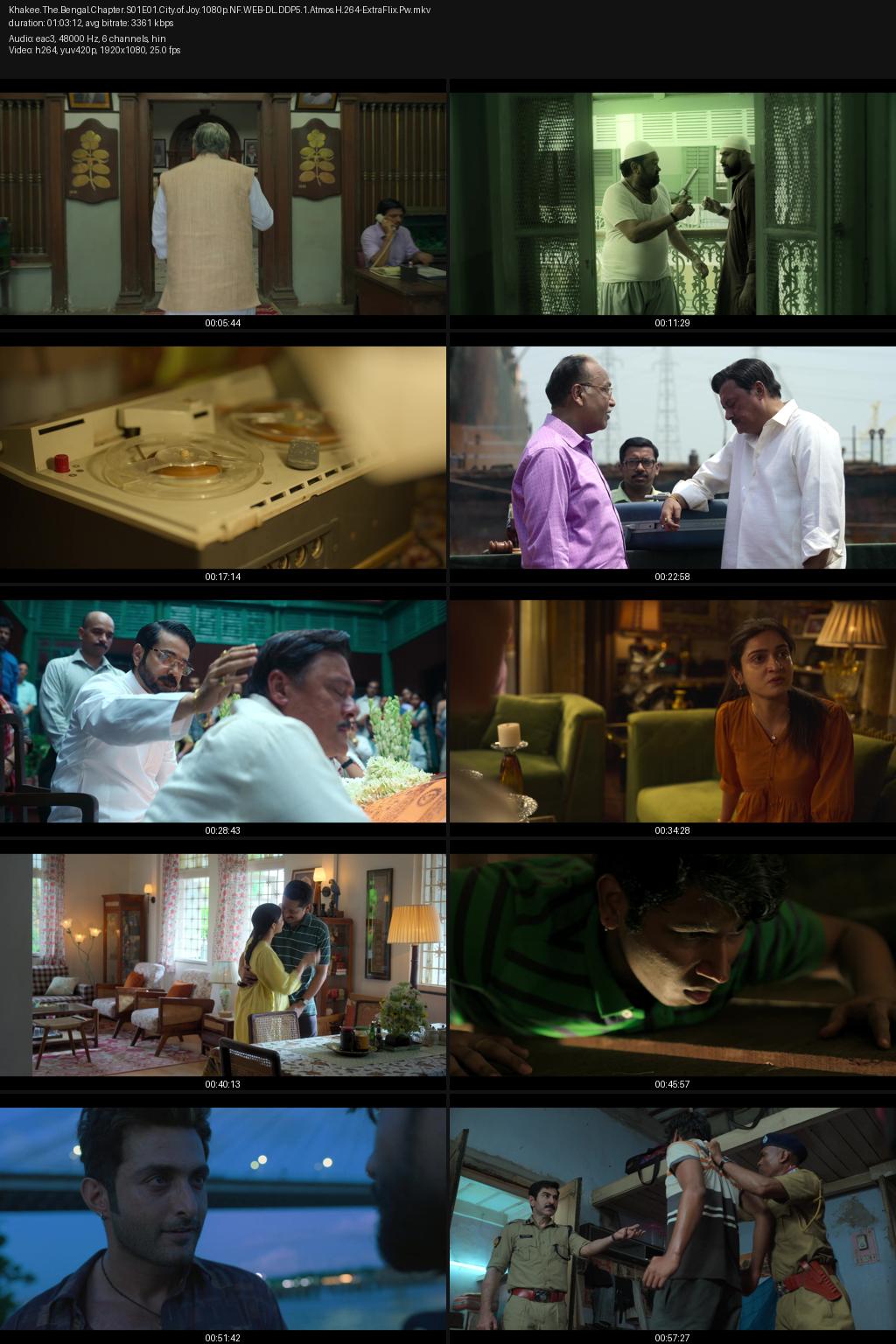 Khakee: The Bengal Chapter Season 1 (2025) [Hindi] 1080p 720p 480p Netflix WEB-DL ESub Screenshots