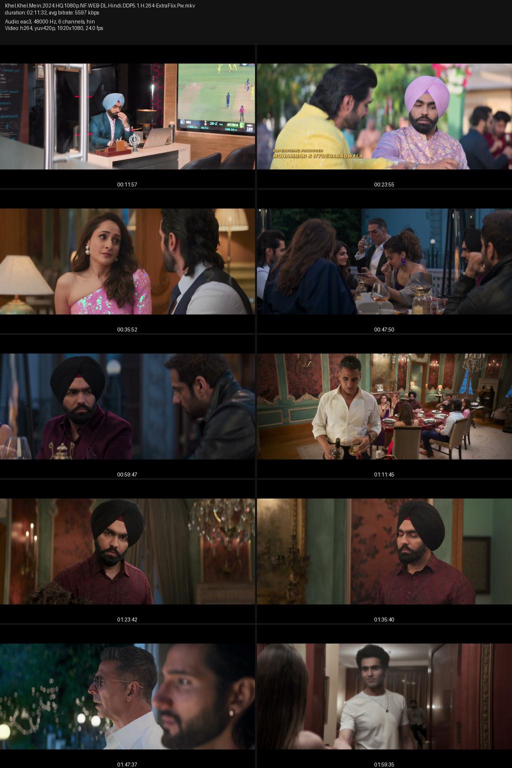 Khel Khel Mein (2024) [Hindi] 4K 2160p 1080p 720p 480p Netflix WEB-DL ESub Screenshots