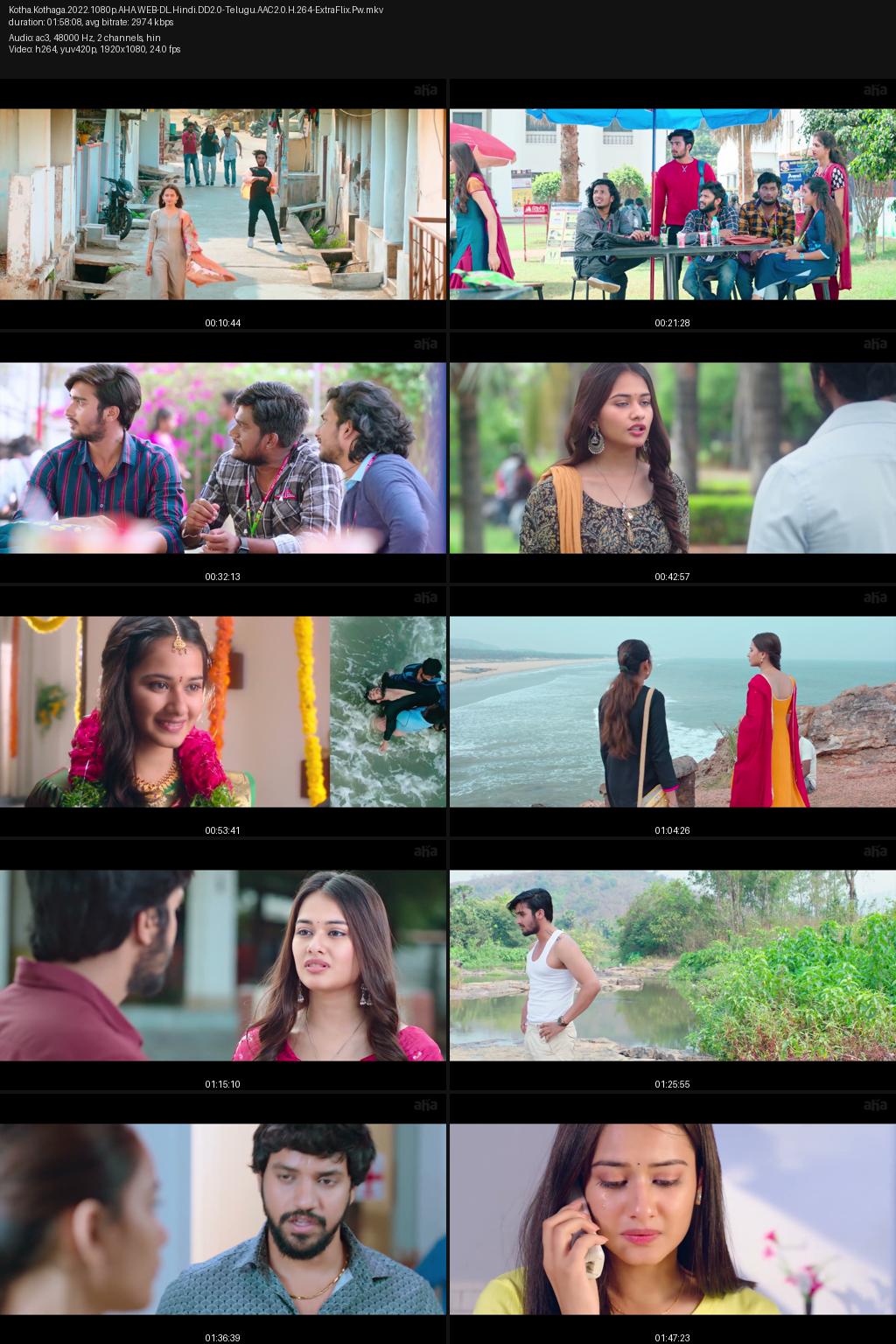 Kotha Kothaga (2022) [Hindi-Telugu] UNCUT 1080p 720p 360p Aha WEB-DL ESub Screenshots