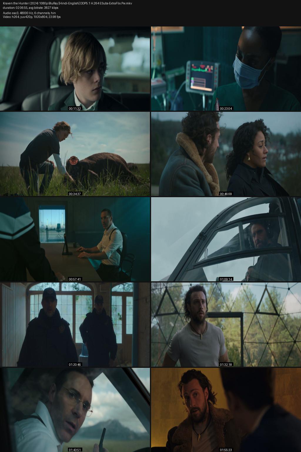 Kraven the Hunter (2024) [Hindi-English] 1080p 720p 480p BluRay ESubs Screenshots