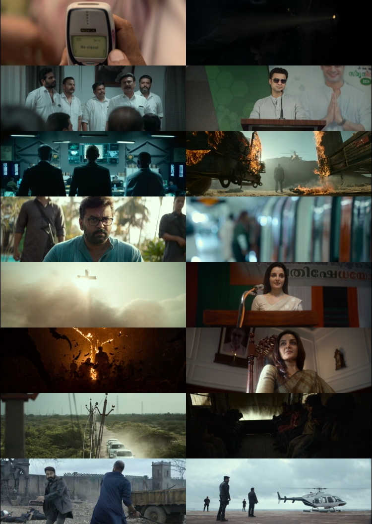 L2: Empuraan (2025) 1080p | 720p | 480p WEB-HDRip [Hindi (हिन्दी) Malayalam] DD5.1 ESubs Screenshots