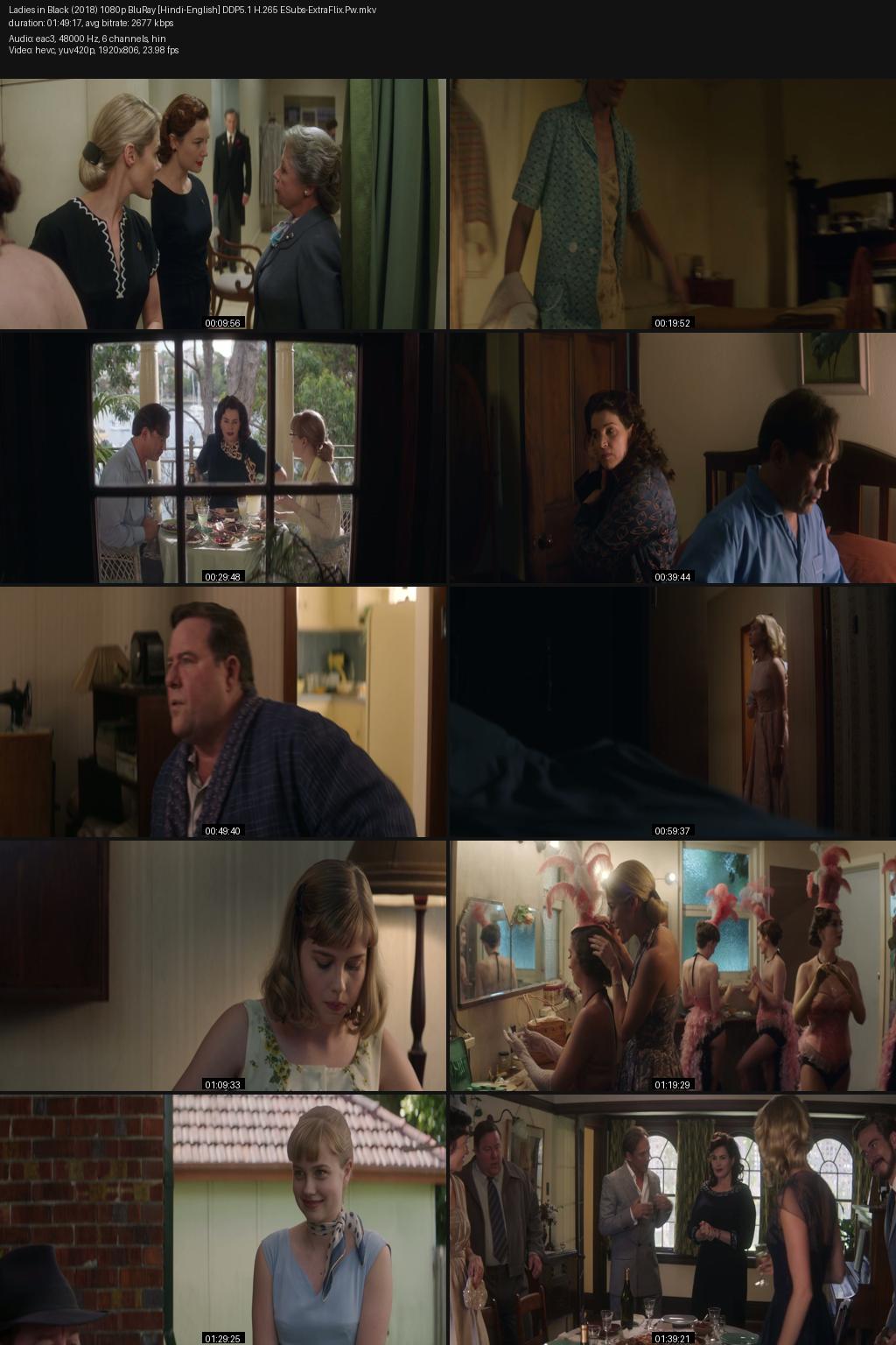 Ladies in Black (2018) [Hindi-English] 1080p 720p 480p BluRay ESubs Screenshots