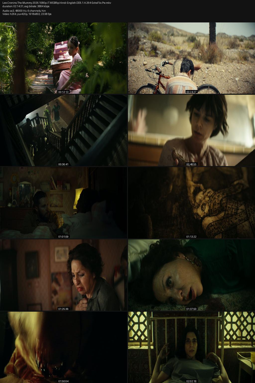 Lee Cronin’s The Mummy (2026) [Hindi-English] 4K 2160p 1080p 720p 480p iTunes WEBRip ESubs Screenshots