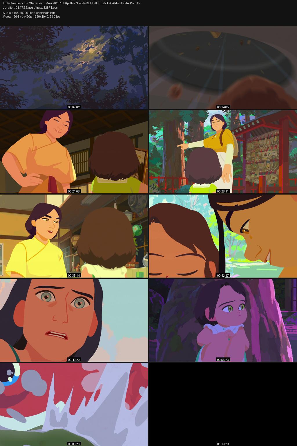 Little Amelie or the Character of Rain (2025) [Hindi-French] 1080p 720p 480p Amazon WEB-DL ESub Screenshots