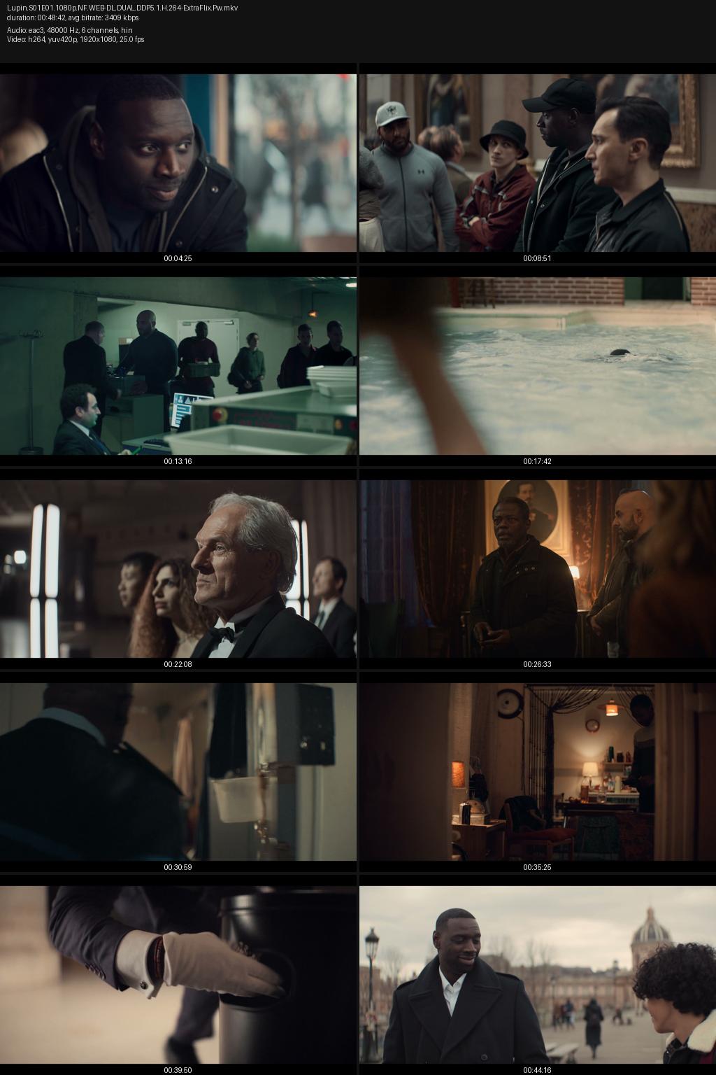 Lupin Season 1 (2021) [Hindi-French] 1080p 720p 480p Netflix WEB-DL ESubs Screenshots