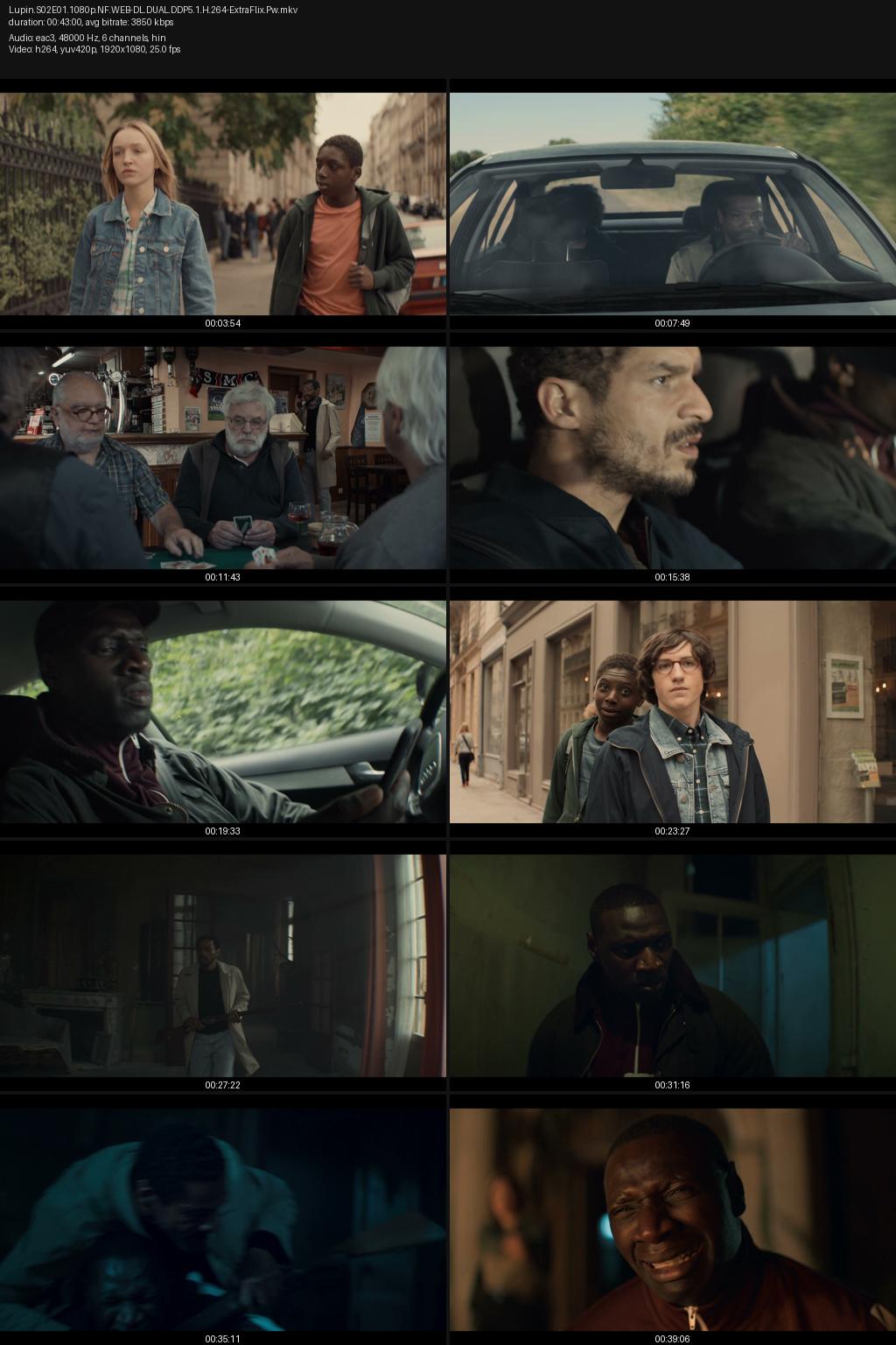 Lupin Season 2 (2021) [Hindi-Spanish] 1080p 720p 480p Netflix WEB-DL ESubs Screenshots
