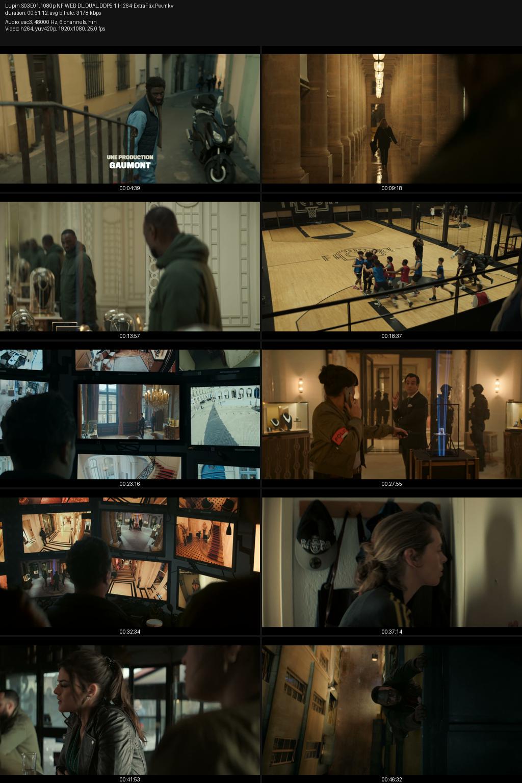 Lupin Season 3 (2023) [Hindi-Spanish] 1080p 720p 480p Netflix WEB-DL ESubs Screenshots