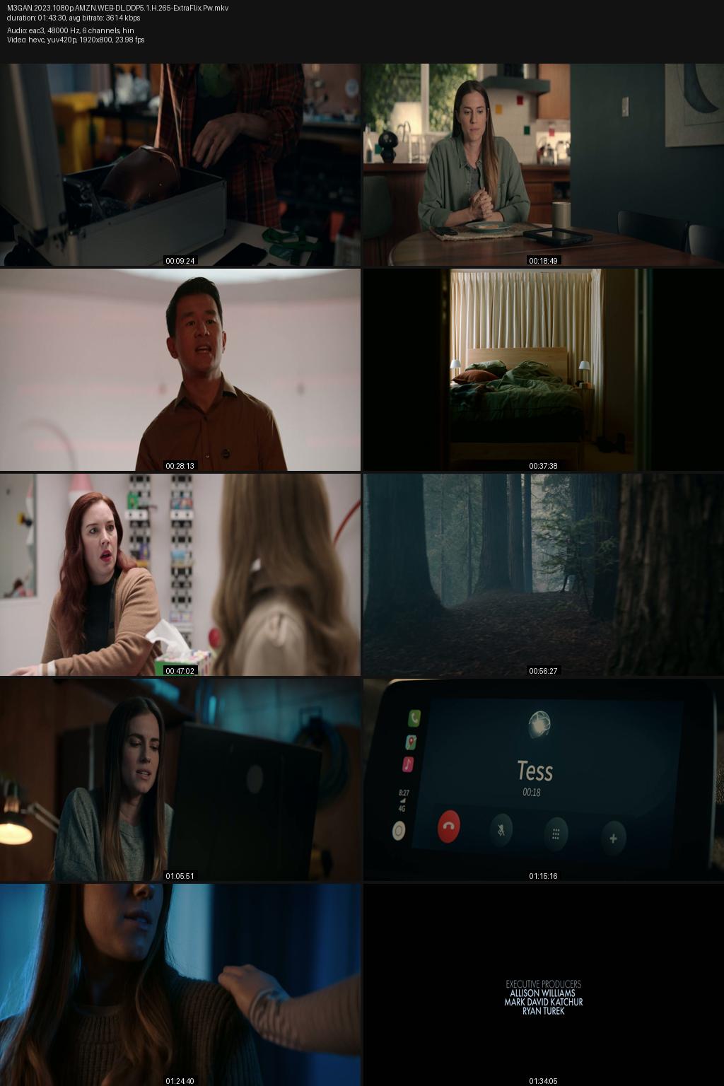 M3GAN (2022) [Hindi-English] 4K 2160p 1080p 720p 480p Amazon WEB-DL ESub Screenshots