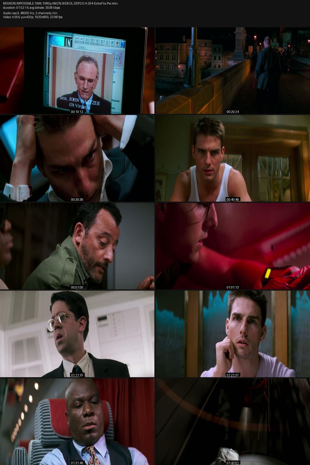 Mission: Impossible (1996) [Hindi-English] 4K 2160p 1080p 720p 480p Amazon WEB-DL ESub Screenshots