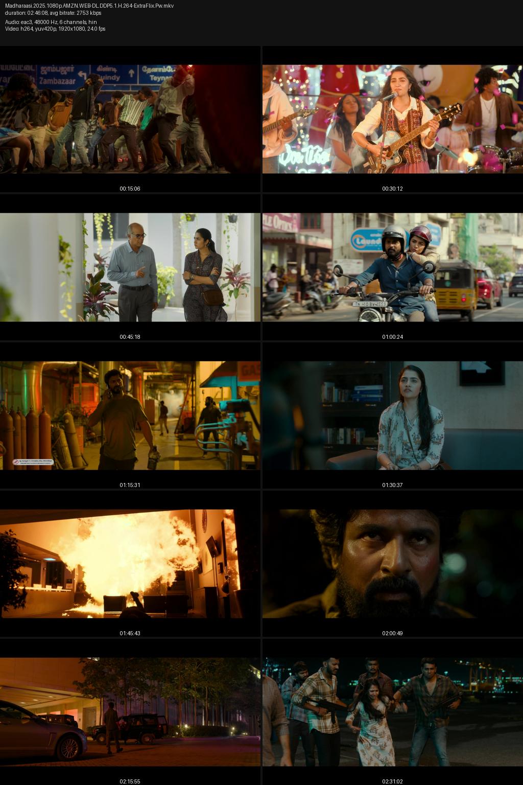 Madharaasi (2025) [Hindi-Tamil] 4K 2160p 1080p 720p 480p Amazon WEB-DL ESub Screenshots