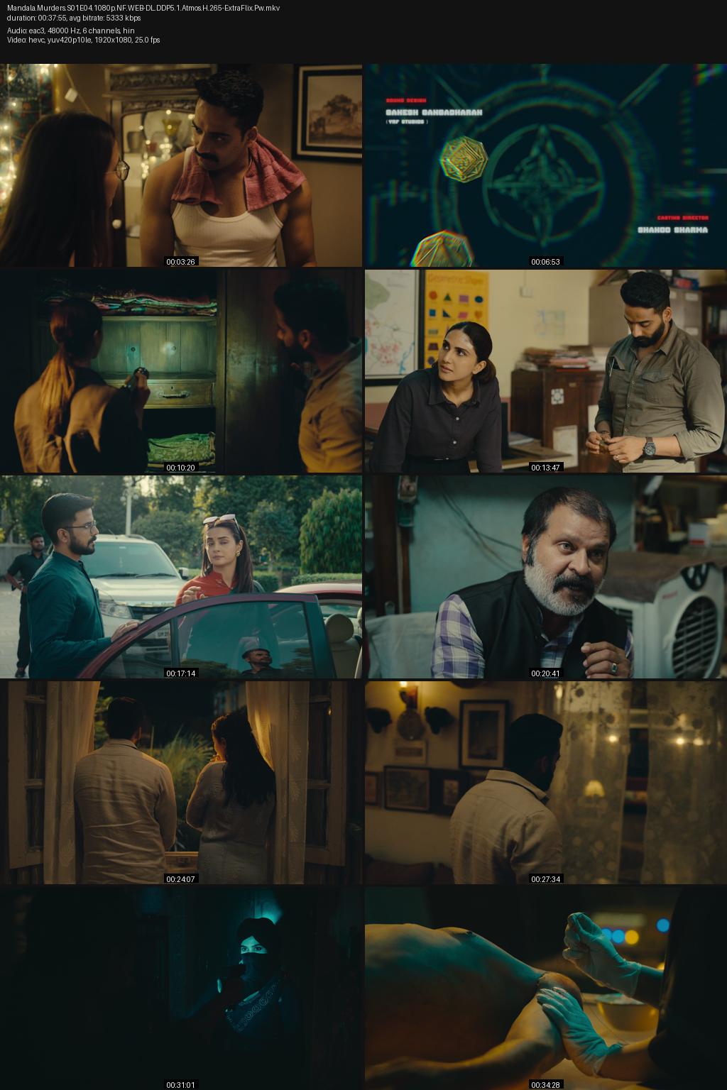 Mandala Murders Season 1 (2025) Hindi 4K 2160p 1080p 720p 480p Netflix WEB-DL ESubs Screenshots