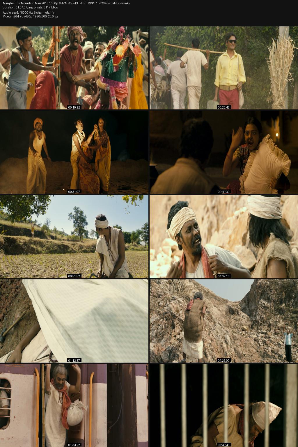 Manjhi: The Mountain Man (2015) [Hindi] 10800p 720p 480p Amazon WEB-DL ESubs Screenshots