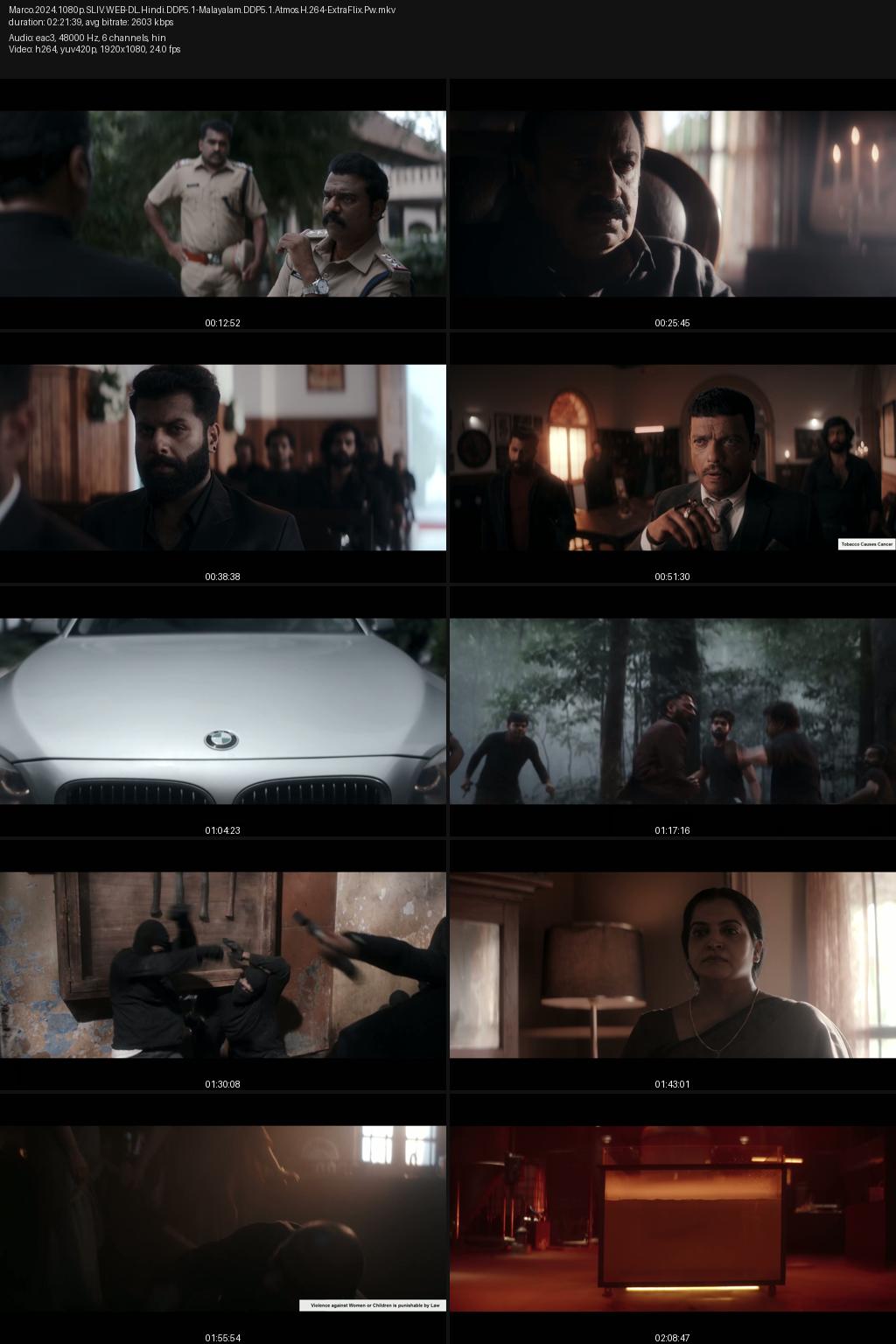 Marco (2024) [Hindi-Malayalam] 4K 2160p 1080p 720p 360p SonyLIV WEB-DL ESub Screenshots