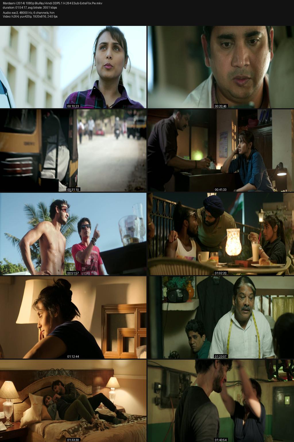 Mardaani (2014) [Hindi] 1080p 720p 480p BluRay ESub Screenshots