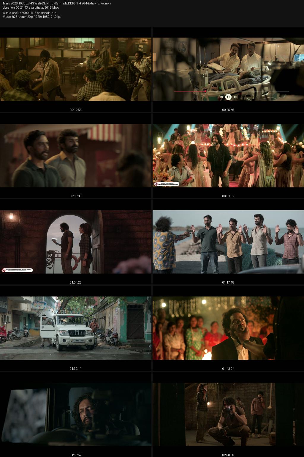 Mark (2025) [Hindi-Kannada] 4K 2160p 1080p 720p 480p JioHotstar WEB-DL ESub Screenshots