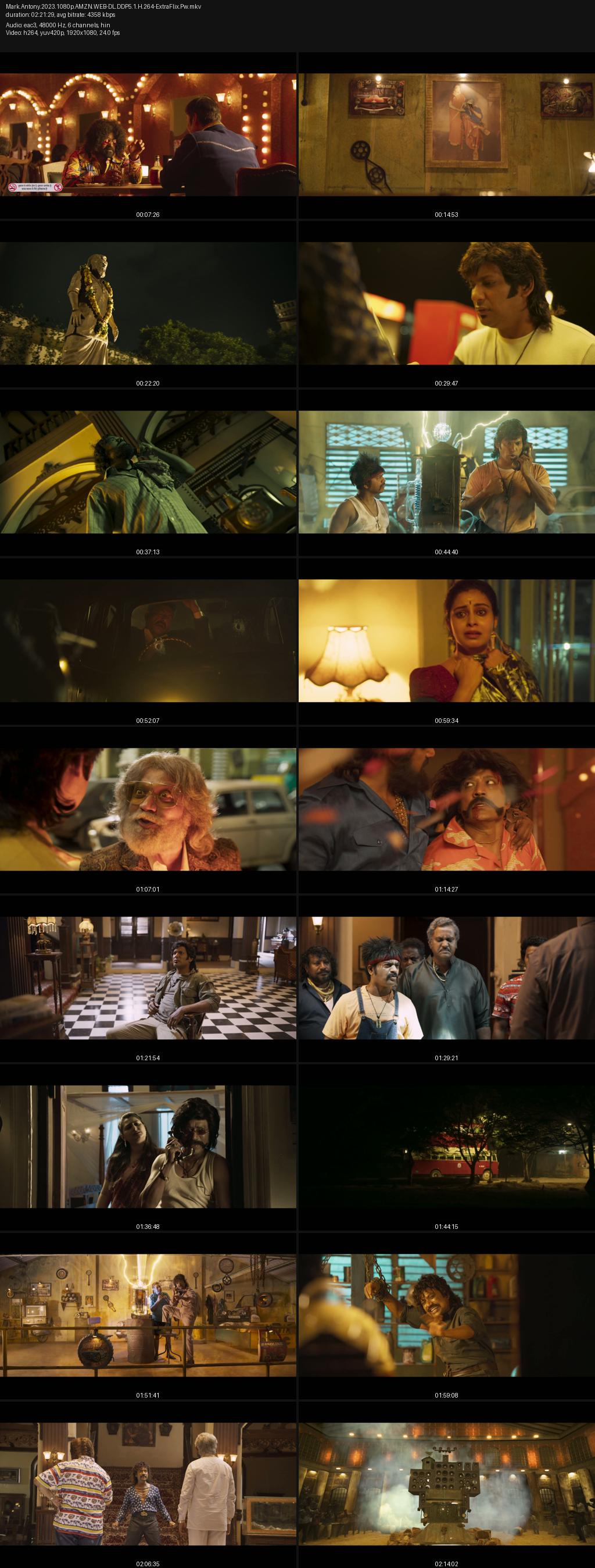 Mark Antony (2023) 1080p | 720p | 480p Amazon WEB-DL Hindi ESub Screenshots