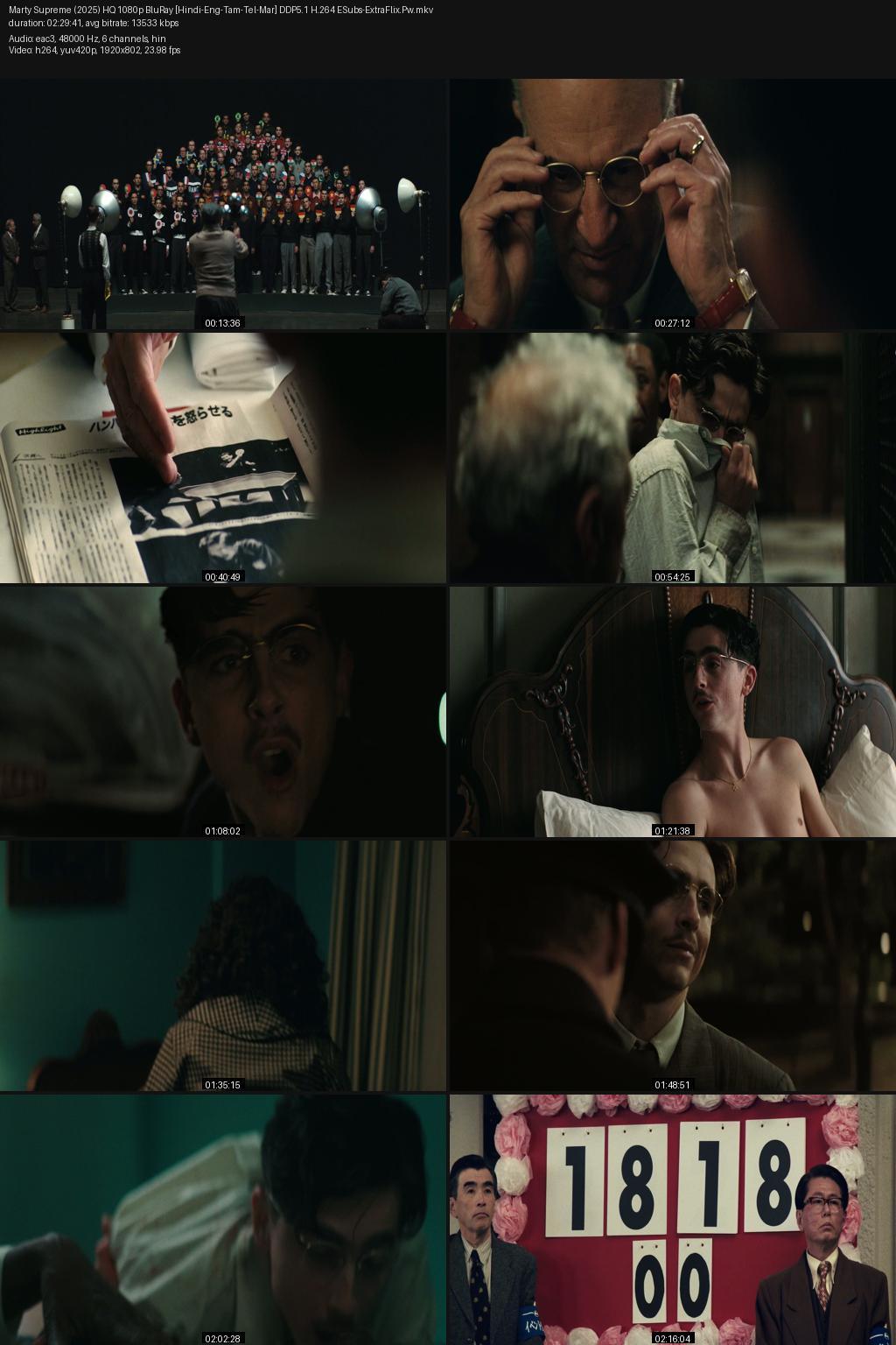 Marty Supreme (2025) [Hindi-English] 4K 2160p 1080p 720p 480p BluRay ESubs Screenshots