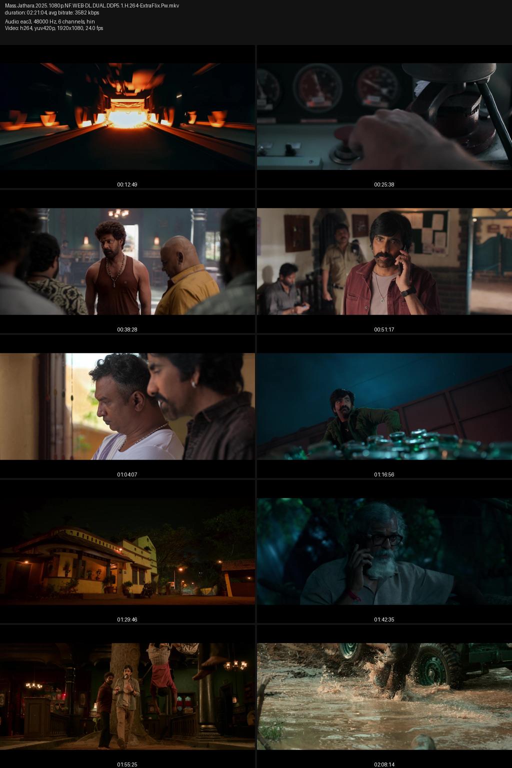 Mass Jathara (2025) [Hindi-Telugu] UNCUT 4K 2160p 1080p 720p 480p Netflix WEB-DL ESub Screenshots