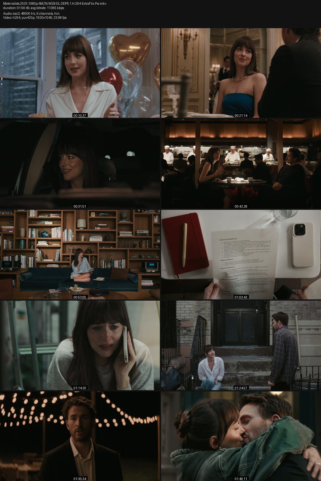 Materialists (2025) [Hindi-English] 4K 2160p 1080p 720p 480p Amazon WEB-DL ESub Screenshots