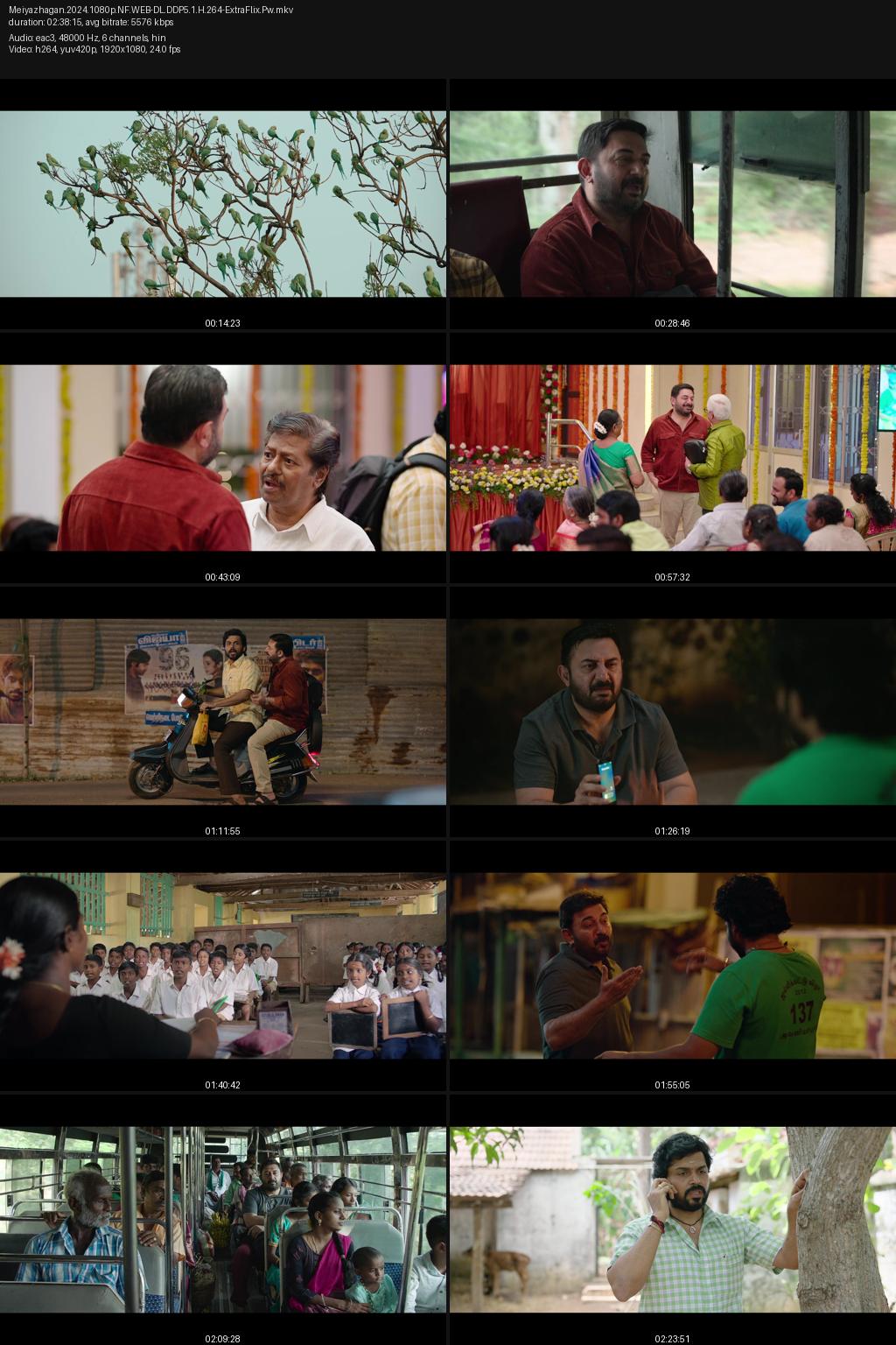 Meiyazhagan (2024) 4K 2160p | 1080p | 720p | 480p Netflix WEB-DL [Hindi-Tamil] ESub Screenshots