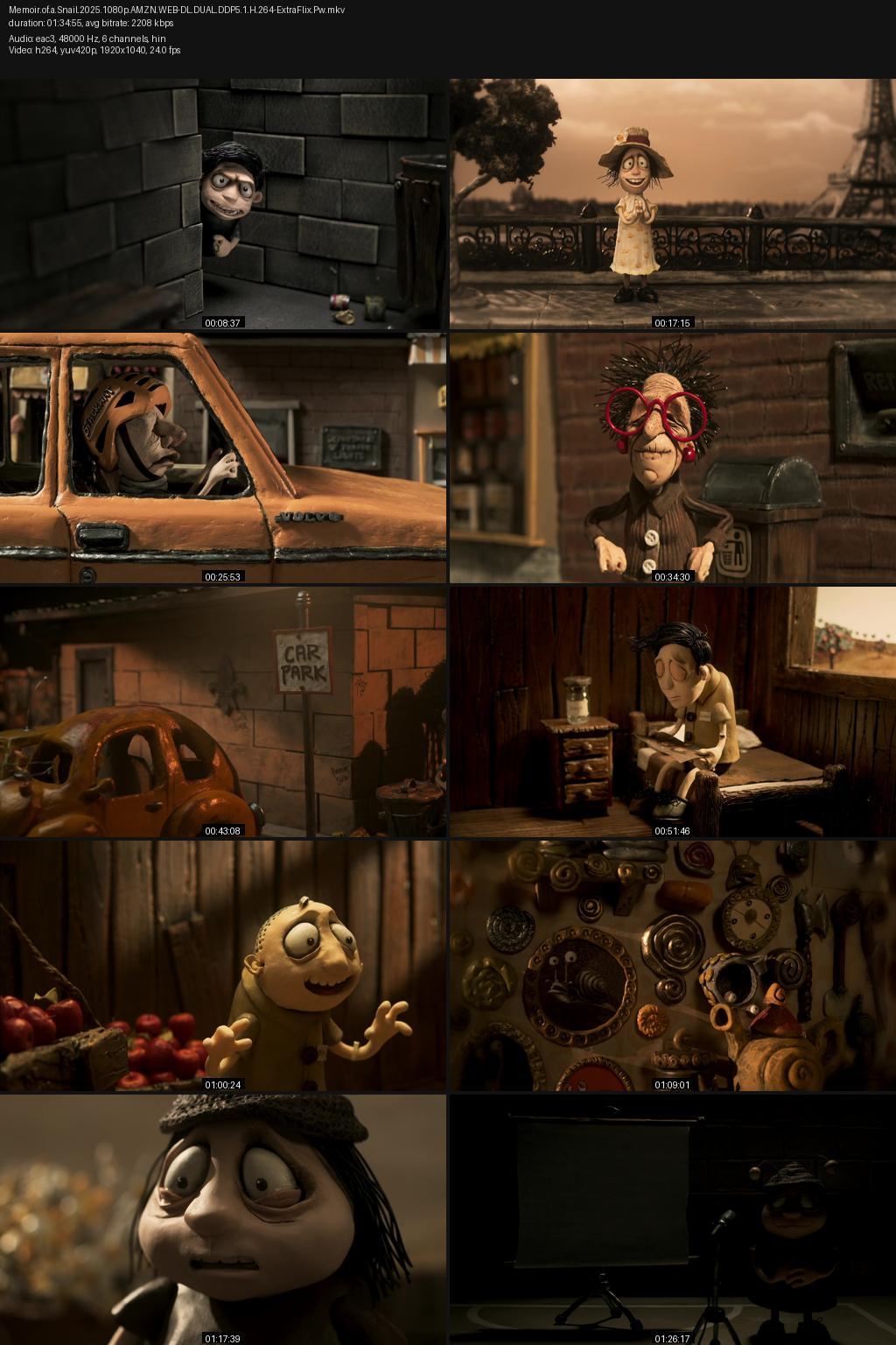 Memoir of a Snail (2024) [Hindi-English] 4K 2160p 1080p 720p 480p Amazon WEB-DL ESub Screenshots